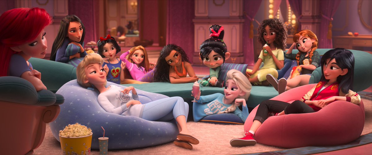 Even princesses need a day off. See them all join Vanellope when #RalphBreaksTheInternet 👊 hits theatres November 21.