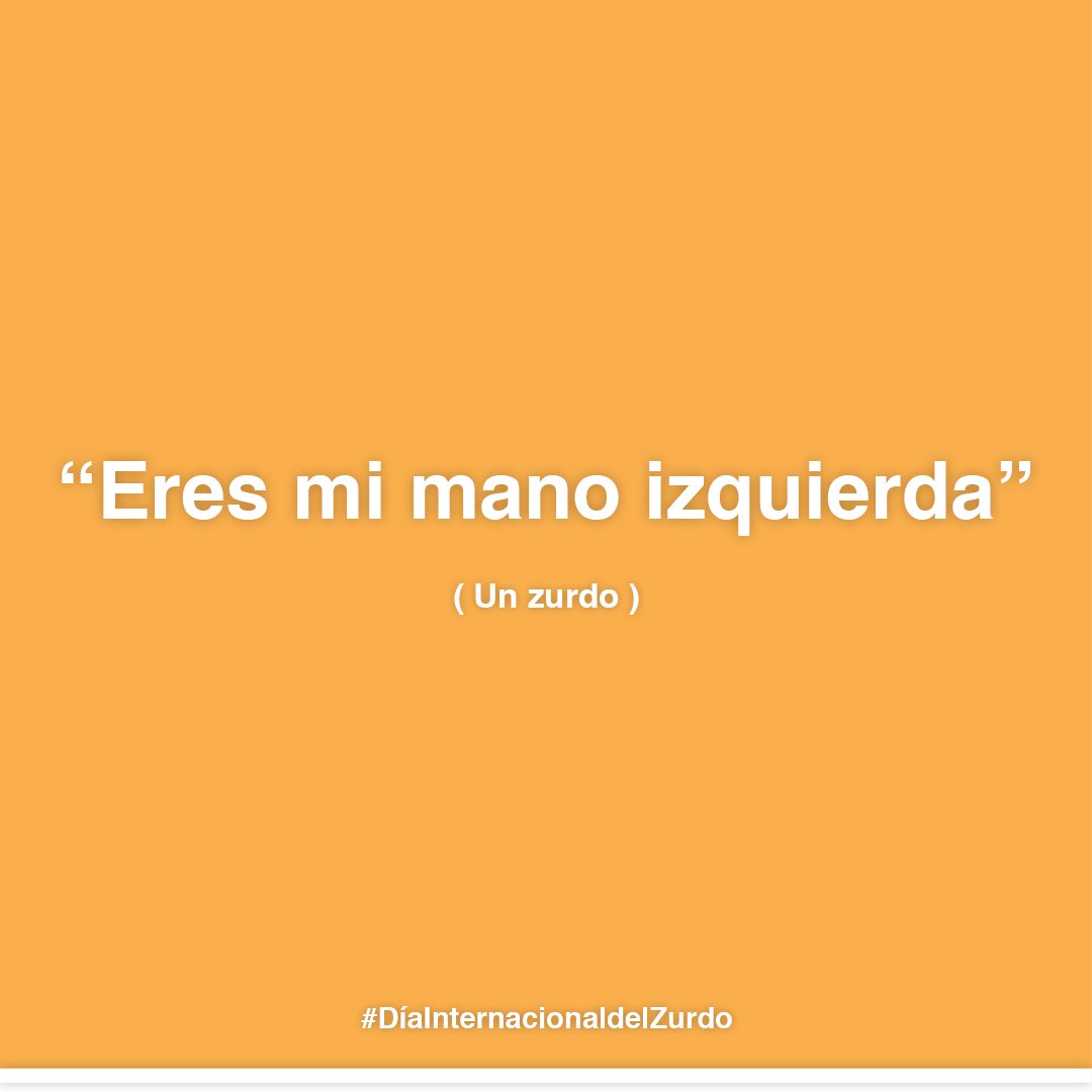 ¡Feliz día internacional del zurdo! Etiqueta a quien sea tu mano izquierda. 😉
#DiaInternacionalDelZurdo