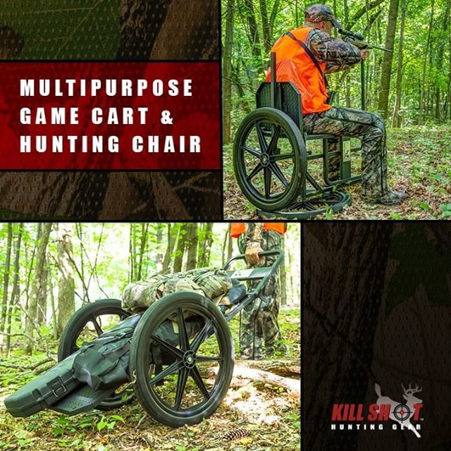 Easily convert this Kill Shot Throne from a comfortable hunting chair to a heavy-duty game cart! bit.ly/KSThrone ift.tt/2P6ILM7