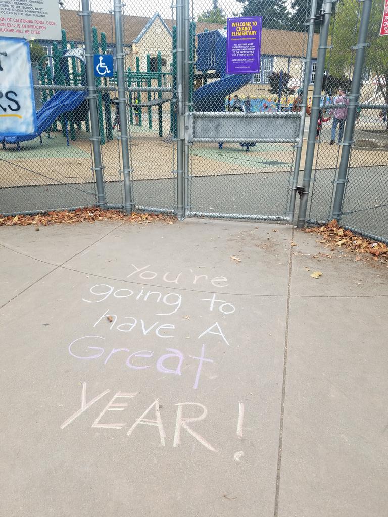 OUSDNews's tweet photo. It's so true. 2018-19 is off to a great start already! #OUSDday1 #iamOUSD https://t.co/KdEsehFhVL