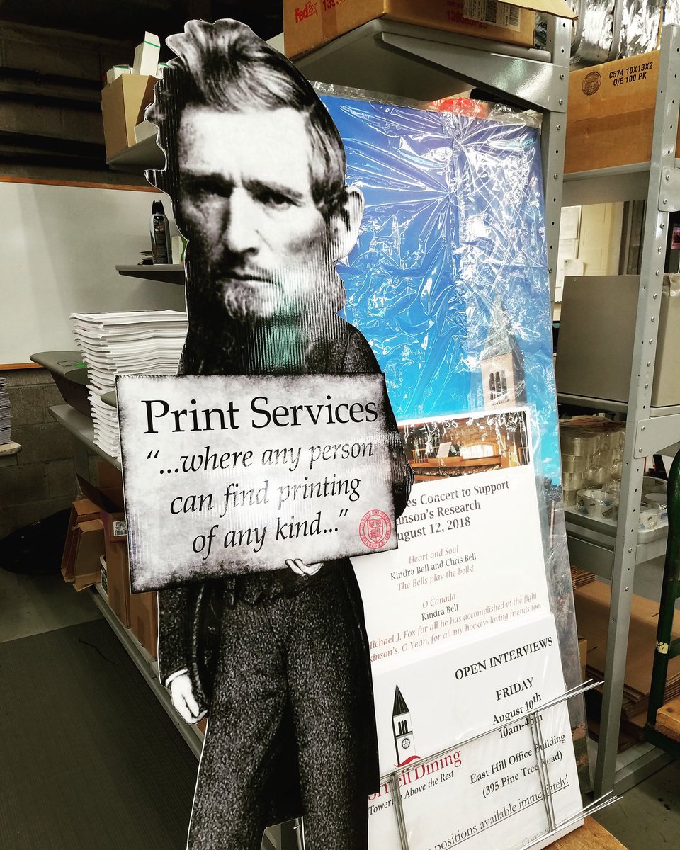 #Ezra says 'Help make move- in events a success with #posters from Cornell Print Services!' #CornellWelcome