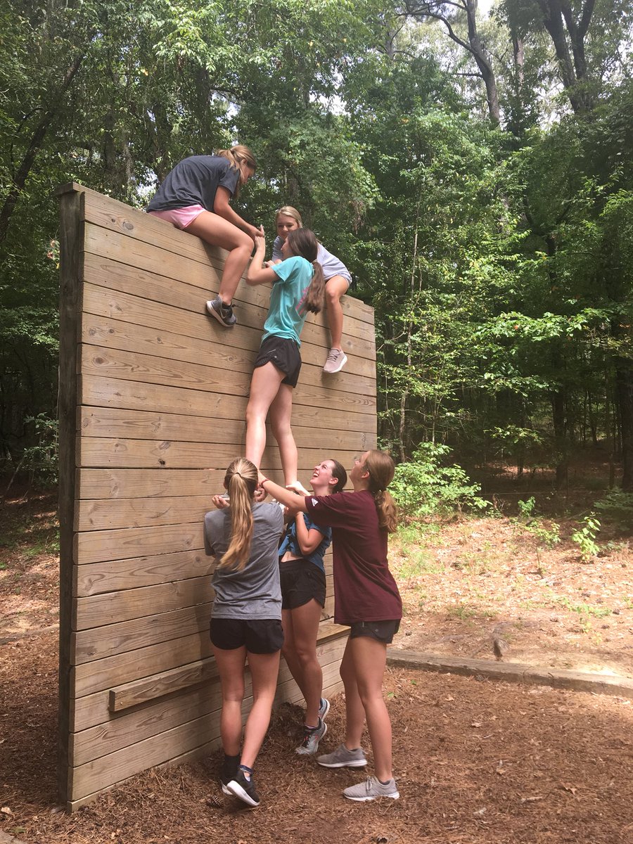 JAUpperSchool's tweet photo. Our year with @CampDownRange is off to a great start. These @JacksonAcademy sophomores are tackling the wall! #JAAllForOne #StrongerTogether https://t.co/vfDPcrZlRW