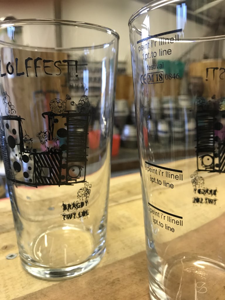 BragdyTwtLol's tweet photo. #lolffest #lolffest4 #lol #bartwt #barlol #twtlol 17/8/18 a 18/8/18.

Peint gwydr hanner a trean yn y Gymraeg, eirioed!

The first ever lined half and third peint glass in the word approved by the UK Government!

Tocynnau ~ Tix:

https://t.co/G9qMnIh0jv https://t.co/qyzM98AuKj