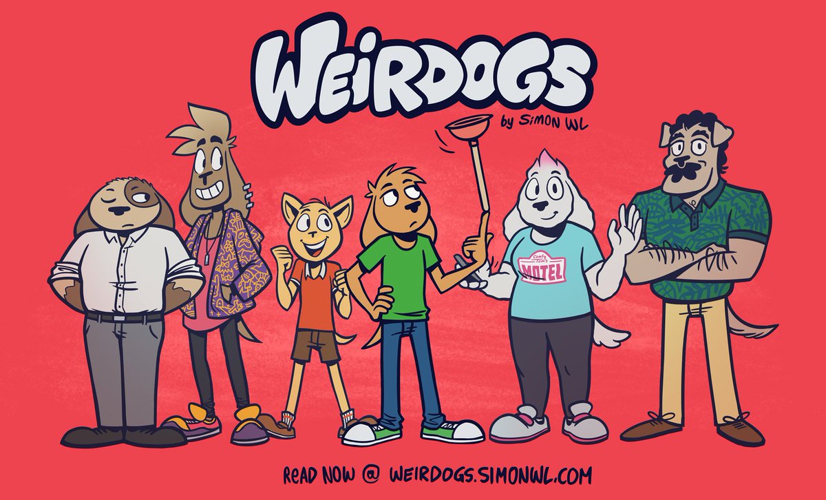 WeirdogsComic's tweet photo. Weirdogs is a #webcomic following the life of Dodger, a lazy pup who suddenly finds himself having to grow up.

Read it at https://t.co/1LXMsSTlQq if you're looking for:

> goofy #sliceoflife #comedy
> cute #anthro friends
> colorful #cartoon art https://t.co/3fz5ce9ZV6