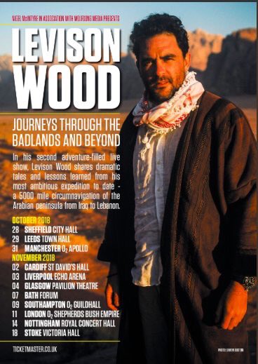Levisonwood's tweet photo. Tickets for my new show 'Journeys through the Badlands and Beyond' are on sale - and we've just added another venue. Get them here while you can: https://t.co/CQLdGRai2v https://t.co/7cQfsnPCPi