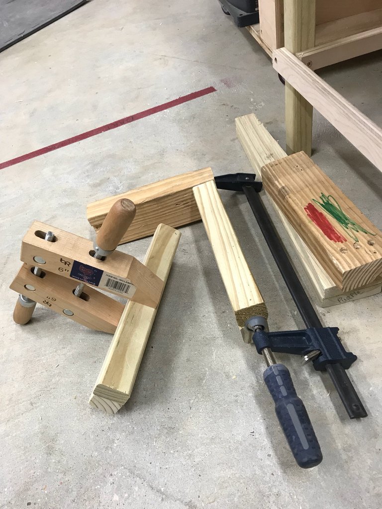 stoneandsonsws's tweet photo. Not sure what it is yet, but it looks legit. This is a glue up my 6 yr old has going on the the moment. I'll be sure to post the completed project when he's done. #whateveritisimsuperproud #woodworking #diy #woodshop #workshop #shopprojects #stoneandsons #stoneandsonsworkshop https://t.co/yOl3DwvKza
