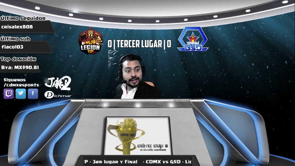 Ya inicio enfrentamiento por el tercer lugar: twitch.tv/cdmxesports

Hoy gran final en la CDMX CUP II "El desafío continua"

CONOCE AL NUEVO CAMPEÓN