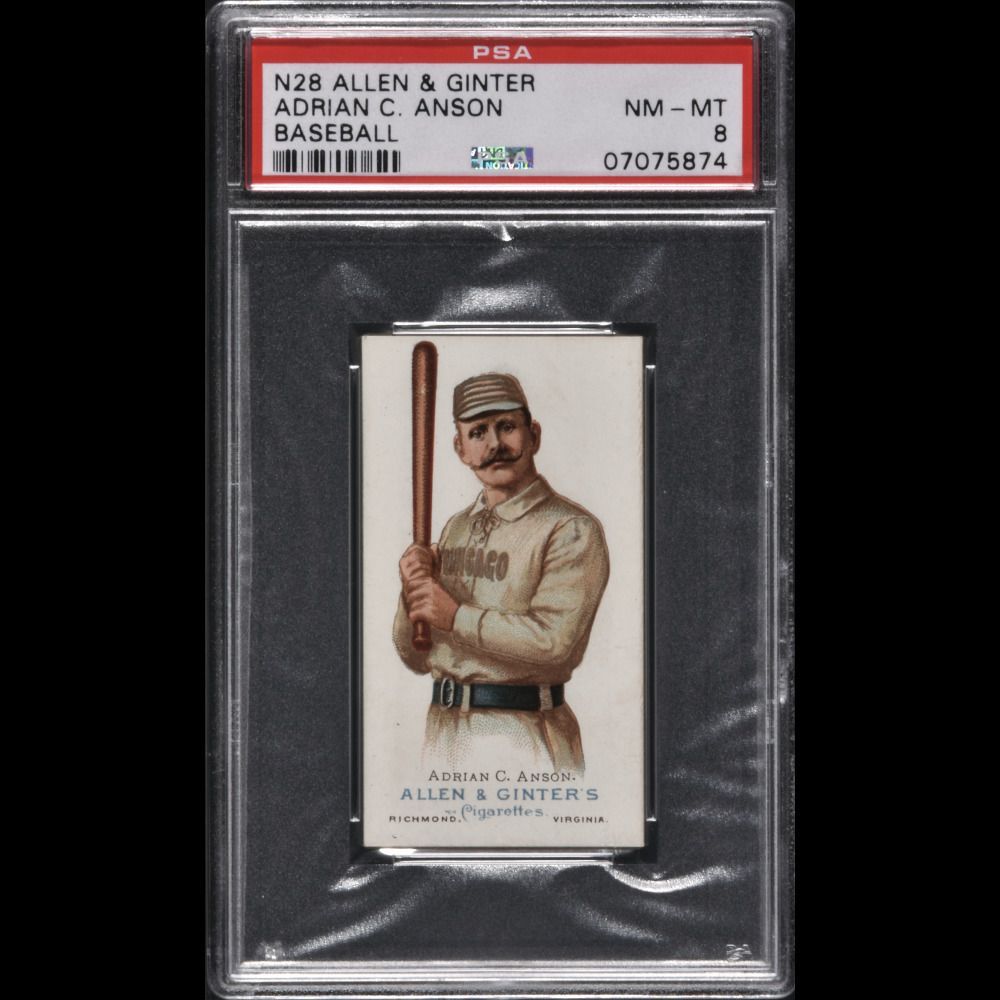 collect_rea's tweet photo. 2018 Fall Auction Preview - 1888 N28 Allen & Ginter Cap Anson PSA NM-MT 8 @REAOnline @PSAcard #CapAnson @Cubs #MLB #HallOfFame #baseballcards #baseballhistory https://t.co/rIkxEThbNE