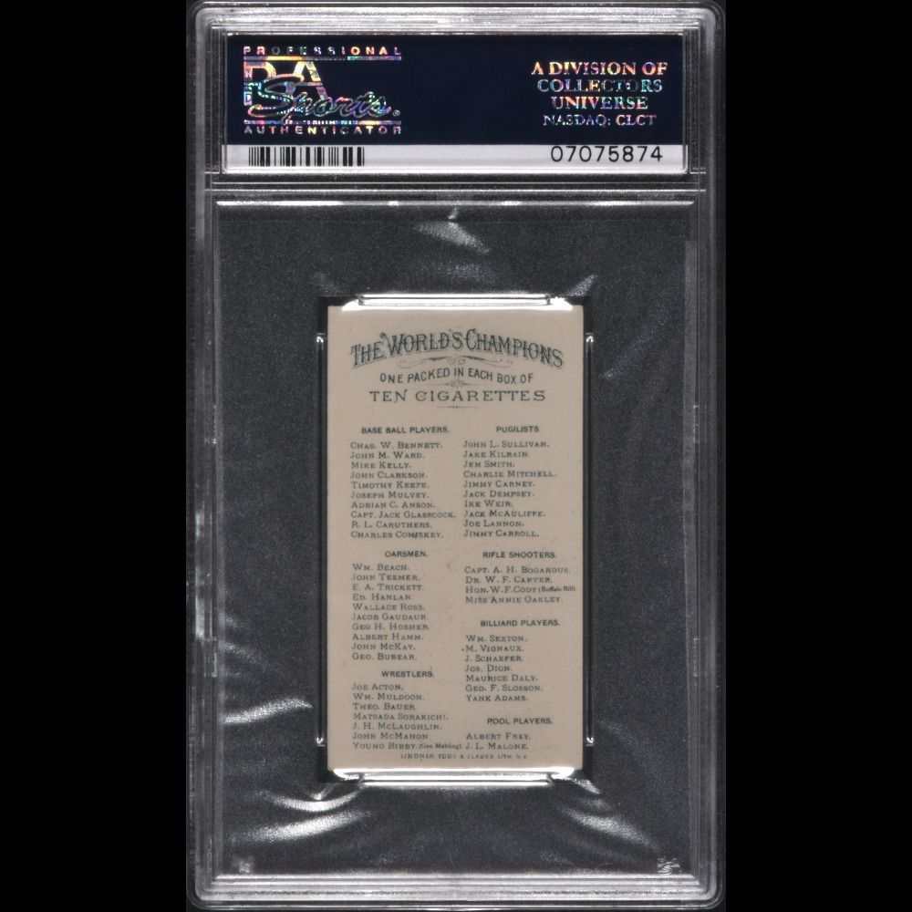 collect_rea's tweet photo. 2018 Fall Auction Preview - 1888 N28 Allen & Ginter Cap Anson PSA NM-MT 8 @REAOnline @PSAcard #CapAnson @Cubs #MLB #HallOfFame #baseballcards #baseballhistory https://t.co/rIkxEThbNE
