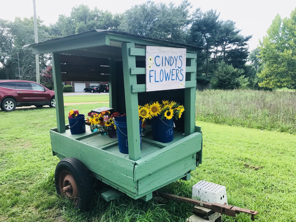 melmadara's tweet image. my mom has struggled with unemployment the past few years, but through all the ups and downs she still sells her flower bouquets every summer! if you’re local please share. her stand is on lambs rd in mullica hill. bouquets are $4 and it makes her so happy when people buy them🌻
