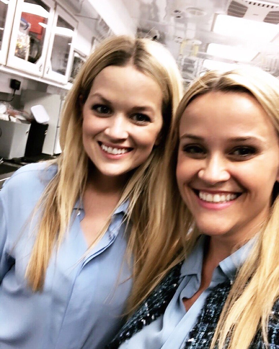 ReeseW's tweet image. Meet Marilee! She has been my double in 5 movies and now she is helping out on #BigLittleLies! Don’t we look alike?! 👯‍♀️