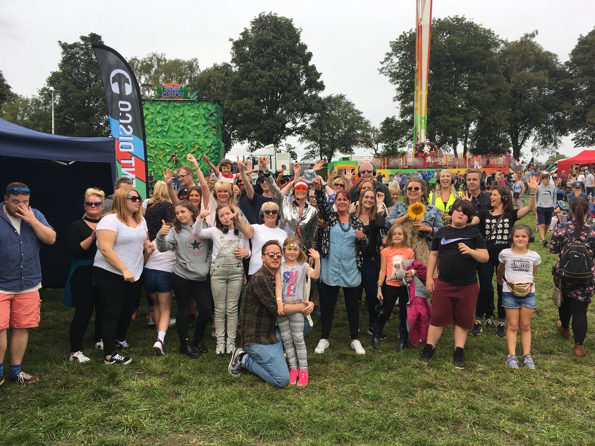 SilentDiscoK's tweet photo. What a weekend at @PartyAtPalace! Some great #silentdisco action in the sun and in the rain! #PATP5 https://t.co/s8JmWTW7hn