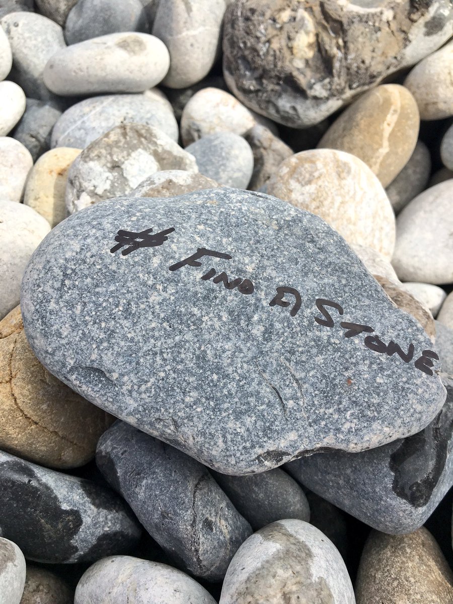 kevinrbarlow's tweet photo. The Barlow Boys found this today on Penmon Beach and tomorrow they will leave it on another #Anglesey Beach 
#Findastone
#Findthestone 
#Hideastone 
#Anglesey https://t.co/6zQVHEoagv