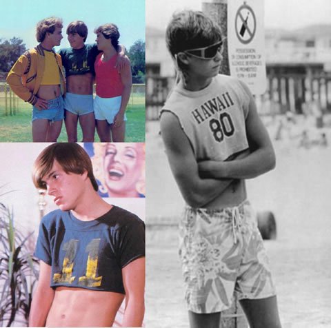 male crop top 70s
