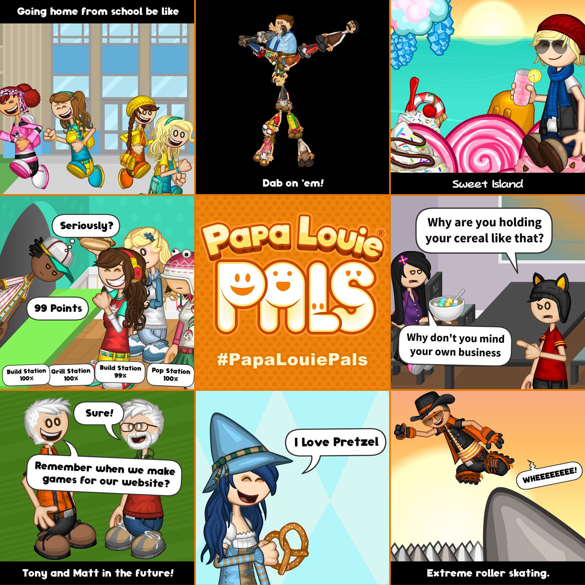 Nikospa1000 - Papa Louie Pals: Scenes and a Preview!