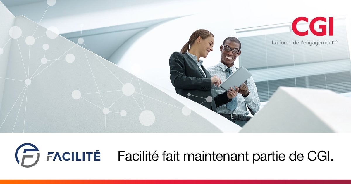 Facilité Informatique fait maintenant partie de CGI! Pour continuer à recevoir des mises à jour sur notre gamme complète de service et notre portefeuille de solutions, suivez <a href="/CGI_Global/">CGI Global</a>.