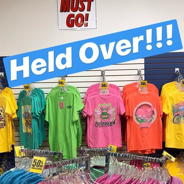 PalmettoTrad's tweet photo. Harbison Store Closing Sale has been held over!! HURRY!! Ends August 18! #southern #columbiasc #sc #southerntees #tshirts https://t.co/5lV8r46yk8
