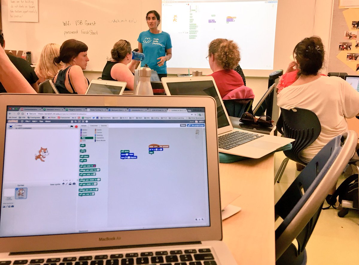 MmeSevie's tweet image. Having fun learning to code @scratch 🐱@ScienceWorldTR #STEAMDays18 #SWtechUp #coding