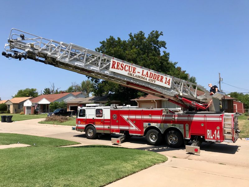 Oklahoma City Fire on Twitter "Firefighters on Rescue Ladder 14C, help