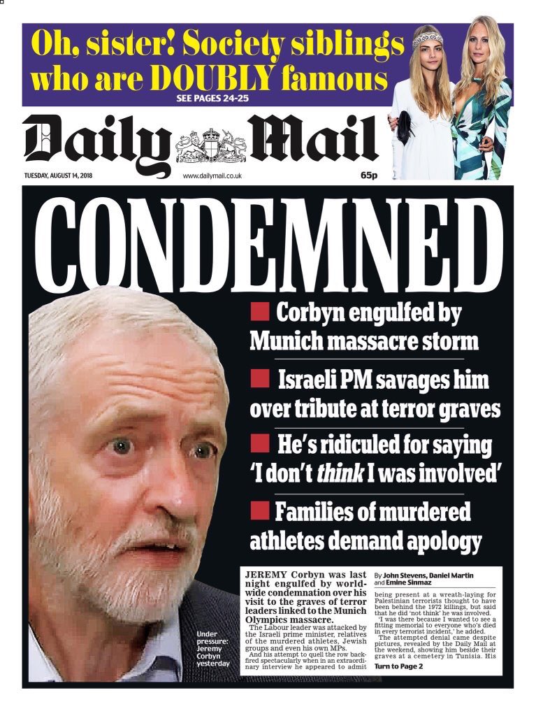 Carrie Symonds on Twitter: "Tomorrow's Mail splash. But ...