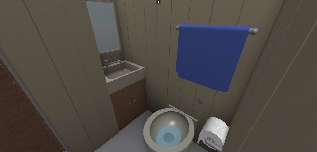 Swedishdev On Twitter Bathroom Made For My 1973 Winnebago Chieftain Rv What Do You Guys Think Includes Toilet Toilet Roll Towel Hanger Mirror Sink Roblox Robloxdev Follow My Account For More Updates - rvs roblox