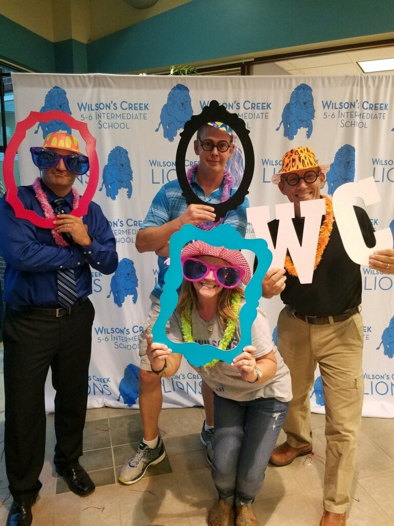 Beginning of the school year photo with my Wilson's Creek specialty team!