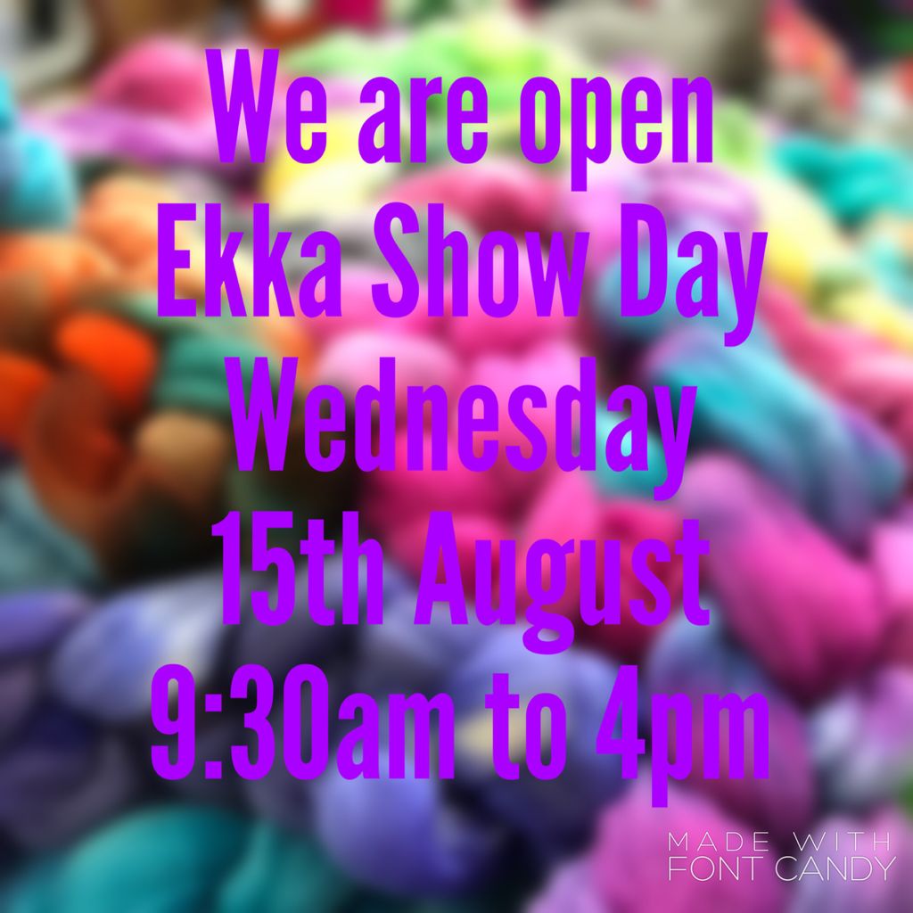 artcraftcottage's tweet photo. We are open for Ekka show day, Wednesday 15th August 9:30am to 4pm. #Ekka #ekkashowday #theartandcraftcottage #craveipswich #ipswichqld #localyarnshop #yarn https://t.co/6j05Ec9Nnj