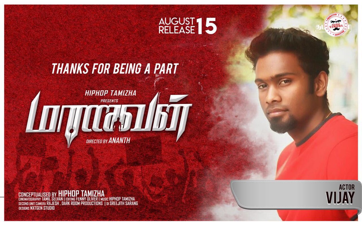 CinemaShoot's tweet photo. Thank you for being a part in #Maanavan
#VinothGD @OliverFenny
@guhanprakash93 @RjVigneshkanth
@hiphoptamizha @ActorAnanth
மாணவர்களாலும் இளைஞர்களாலும் உருவாக்கப்பட்ட மாணவன்.
Releasing on Aug 15th.
Grand launch at American college , Madurai on 15th evening. 💪🏻💪🏻💪🏻 https://t.co/HxlRwFxuHa