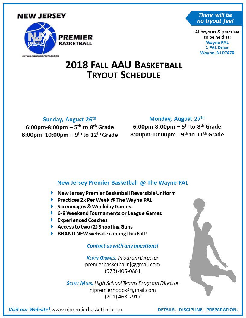 PremierHoopClub's tweet photo. Fall AAU Tryouts Announced! Come Play With North Jersey’s Best AAU Program to Prepare for Your Upcoming Basketball Season Whether it be, Grammar, Middle, or High School.
#njpremierbasketball #njaau #njaaubasketball #njbasketball #aau #nj #ny #nyc #njaauprogram #basketballskills https://t.co/kIVwUwbRwm