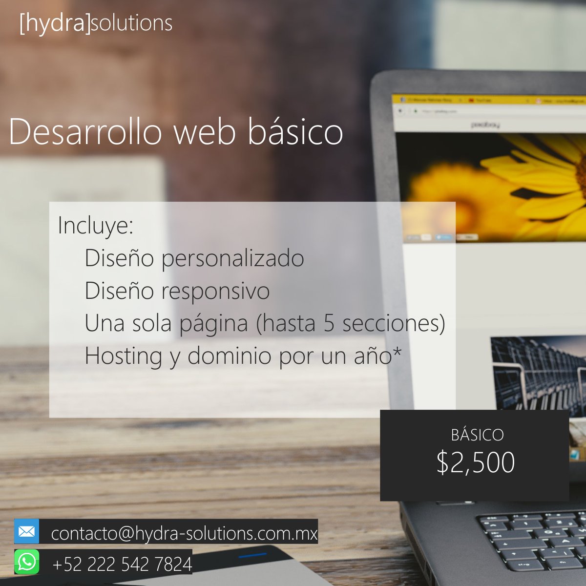 hydrasolutions_'s tweet photo. @MktDigEsp #QueNoSeTePase aquí están nuestros precios, más información en
https://t.co/jCX18B61y0
contacto@hydra-solutions.com.mx

😉 https://t.co/5b9OLmUkki