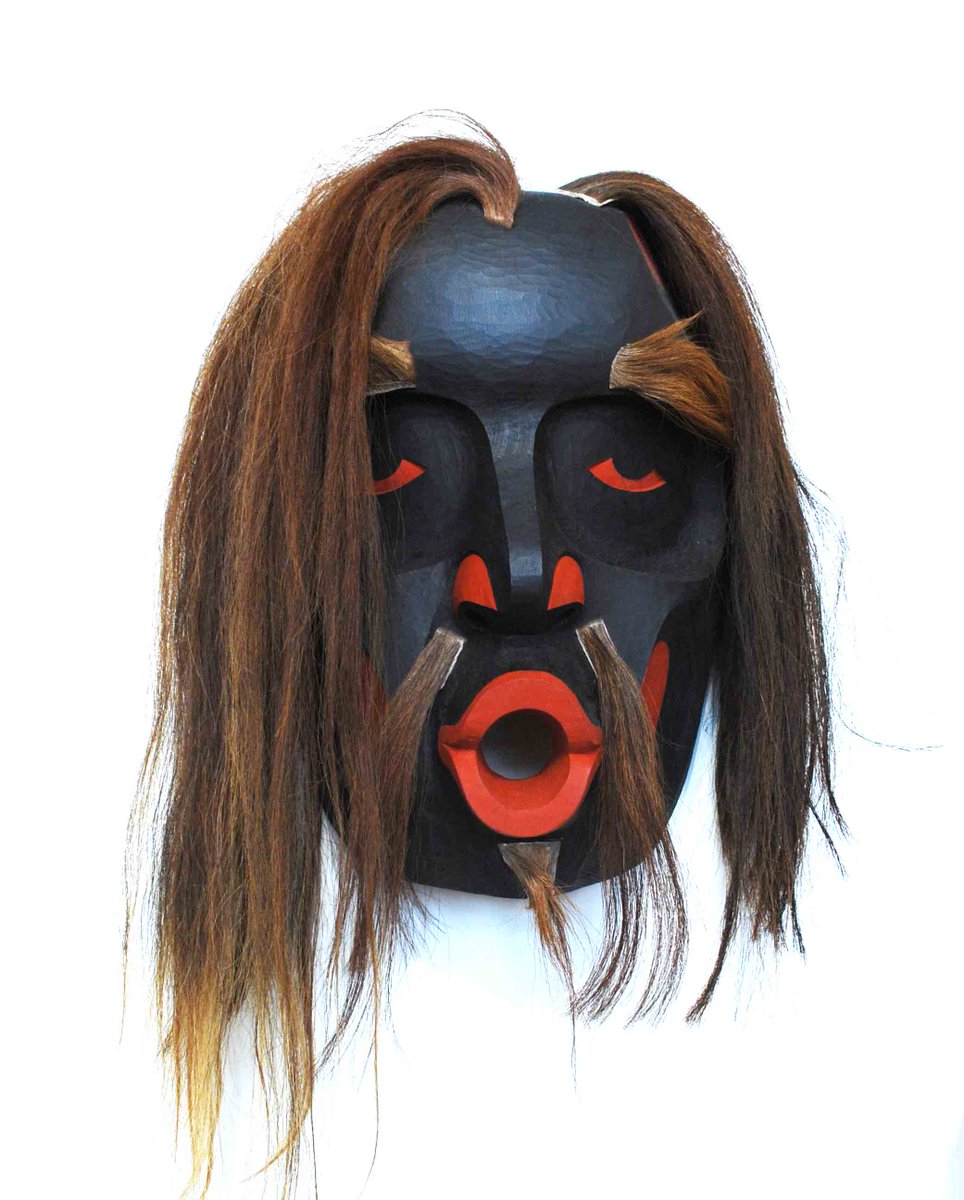 markloriaart's tweet photo. Dzunukwa by Calvin Hunt. Part of his solo exhibition opening Aug 25 at 2pm. #yyjevents #VictoriaBC #INDIGENOUS #vanisle #yyjarts #explorebc #explorevictoriabc #canada #contemporaryartist #culture https://t.co/MQ9DKWyGoM