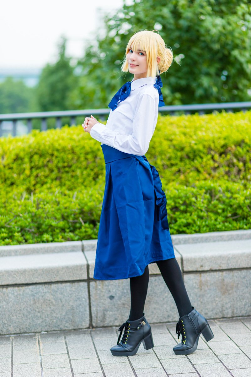 Fate stay night セイバー　私服　コスプレ　ウィッグ　靴　有り