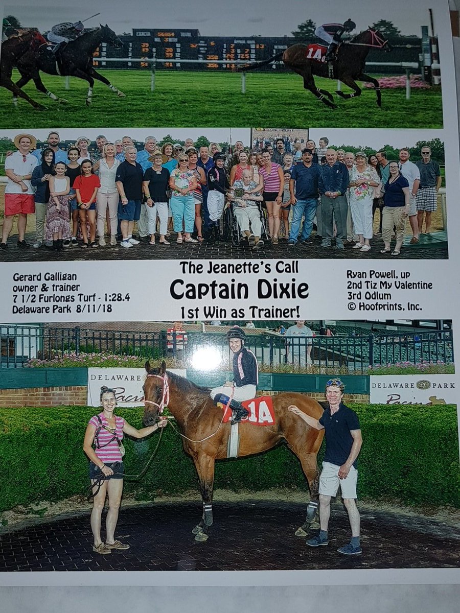 Win picture from the weekend at <a href="/DelParkRacing/">Delaware Park</a>, hopefully get some more soon. Thanks to connections.
#captaindixie