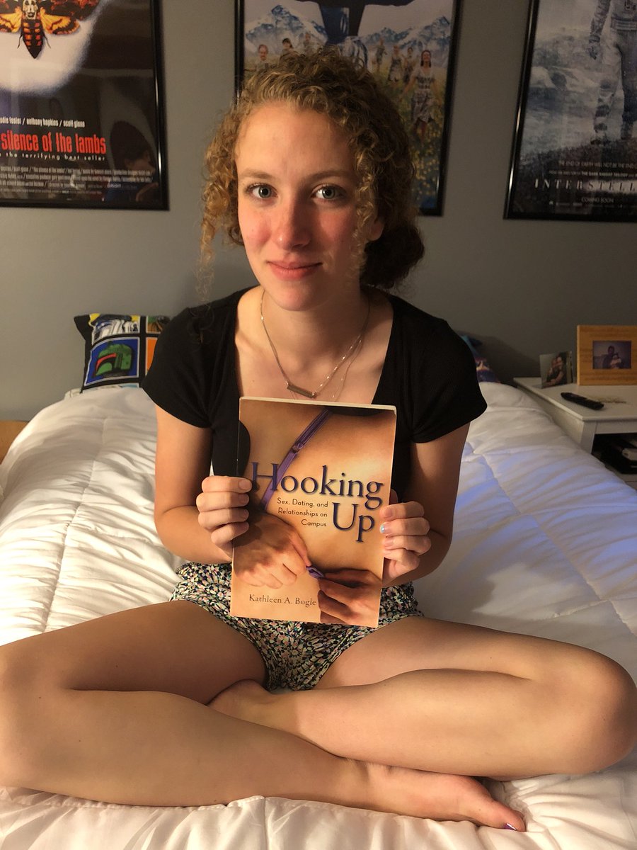 Just in case no one believed me, here is a picture of my good friend, Dom Qui, holding the best seller “Hooking Up” college is approaching😑