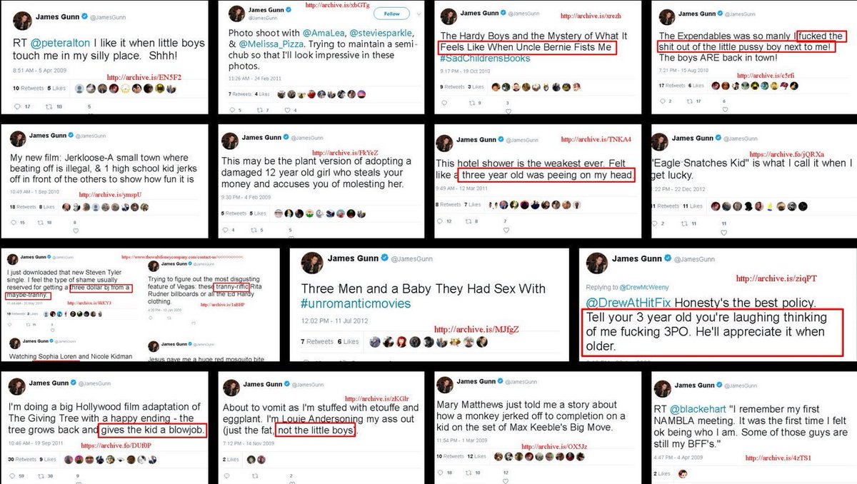 Disney reinstates James Gunn - Democrat who tweeted about rape, child abuse, and pedophilia