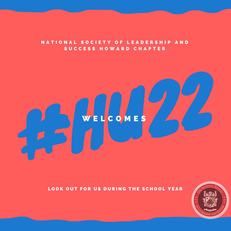 HowardNSLS's tweet image. National Society of Leadership and Success welcomes #HU22 to Howard University!! Follow us on IG: @nslshu for more updates!