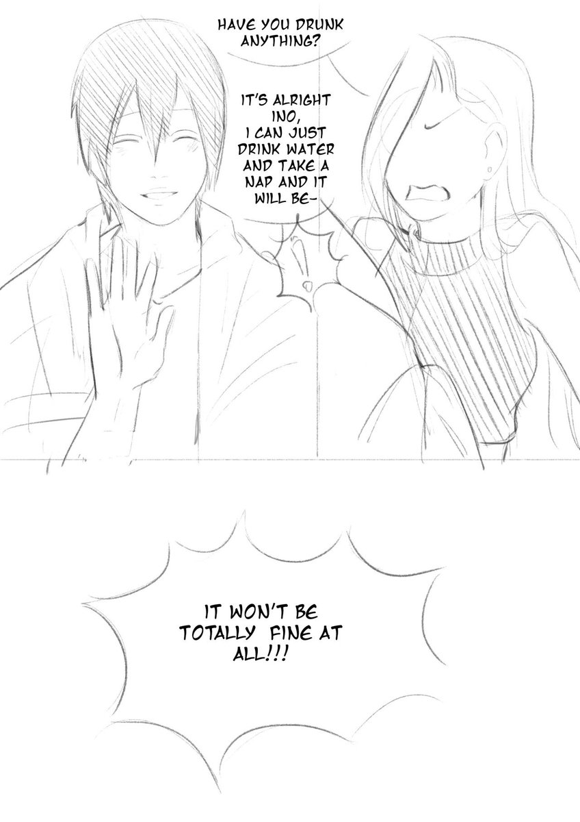 “I do tend to misjudge the severity of fevers... What a dramatic woman Ino is.” — ●...

【A piece of xmonday-mintx's "Closer To You," Tumblr】