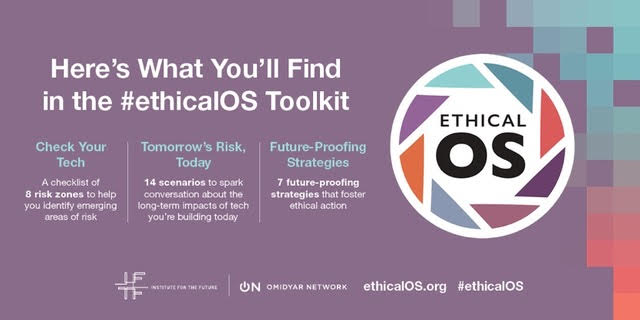 Carlafernandez's tweet image. How can tech employees &amp;amp; companies better prepare for unintended consequences before they happen? Check out the #EthicalOS from @OmidyarNetwork &amp;amp; @IFTF to learn more → ethicalos.org