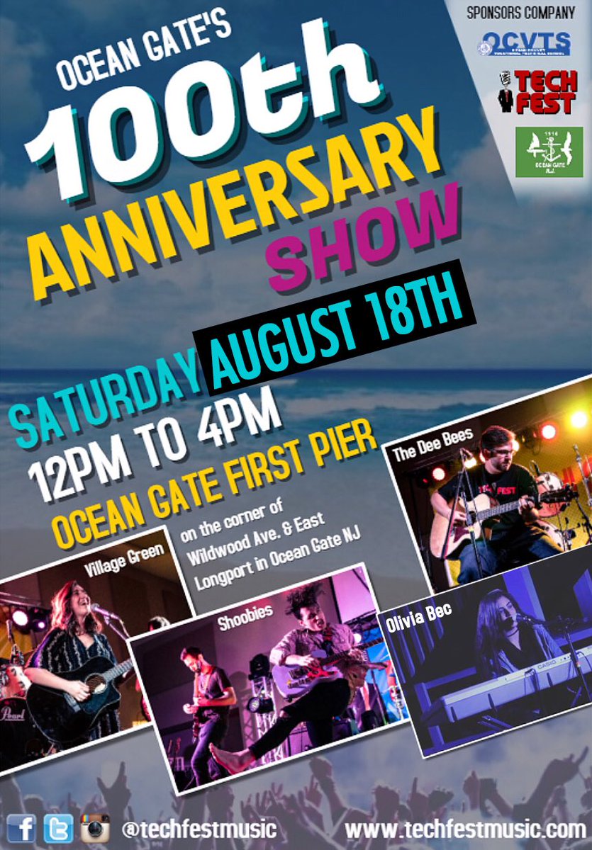techfestmusic's tweet photo. Lets try this again 😉
Same time. Same place. This Saturday, August 18th. @shoobiesNJ @holla_bec Village Green & The Dee Bees. Come celebrate with us! #techfestmusic #ocvts #ocvtsaudio #njmusic #njmusicians #oceangatenj #nj #njmusicscene https://t.co/nBsXQY3bEQ