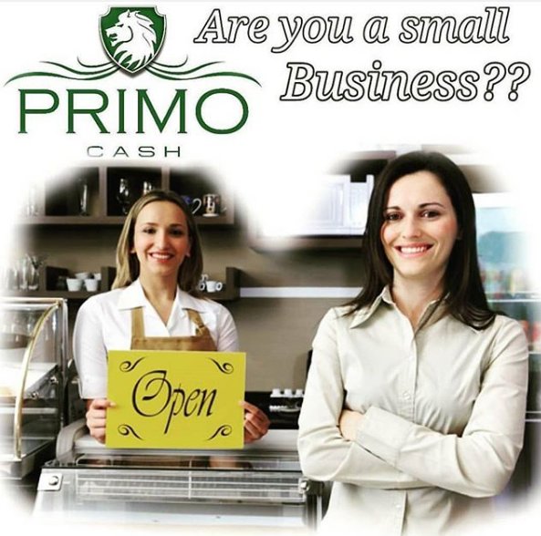 primocash's tweet photo. Are you a small business??
Business owners do you need immediate cash? Do you need cash for inventory, equipment, payroll or just for general cash flow? 
We can help! Call or apply online today. https://t.co/MuDjUW8YNJ