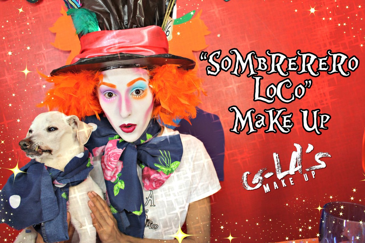GiselleFitch's tweet photo. Nuevo proyecto en el que estoy trabajando! Este es mi Photoshot del Sombrerero Loco Make-up!!!!! #GLAsMakeup https://t.co/qXKdwwYcVb