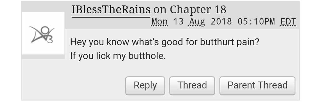 And finally, my favorite response to my first comment, and by far the most level-headed and mature point made by anyone involved in the conversation: