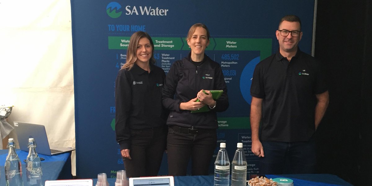 SAWaterCorp's tweet photo. We are up and running at the Eyre Peninsula Field Days.
If you're visiting the three day event in Cleve, be sure to swing past our stand and see if you can taste the difference between tap and bottled water in our #TapTest! https://t.co/kIlwvB4tz2