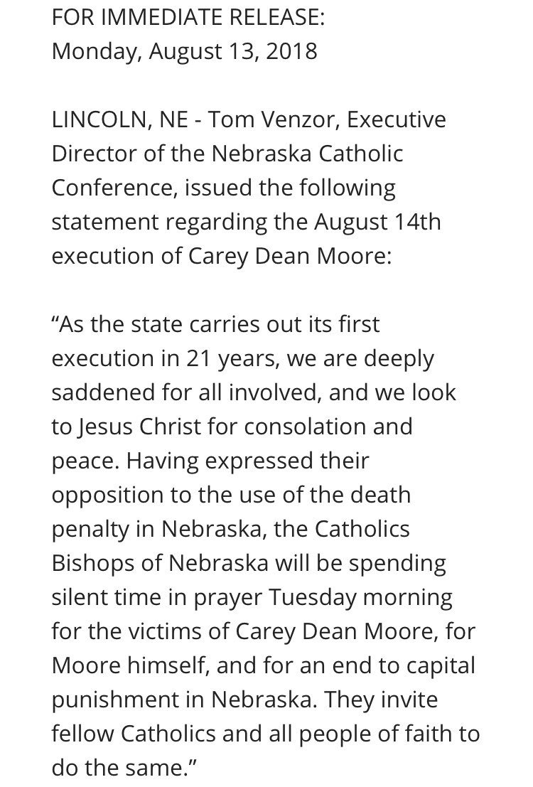 SouthOLacey's tweet photo. I don’t always agree with @NECatholic but this is one time I’m glad to share their message- #DontKillForNE https://t.co/efqN2sRTMO