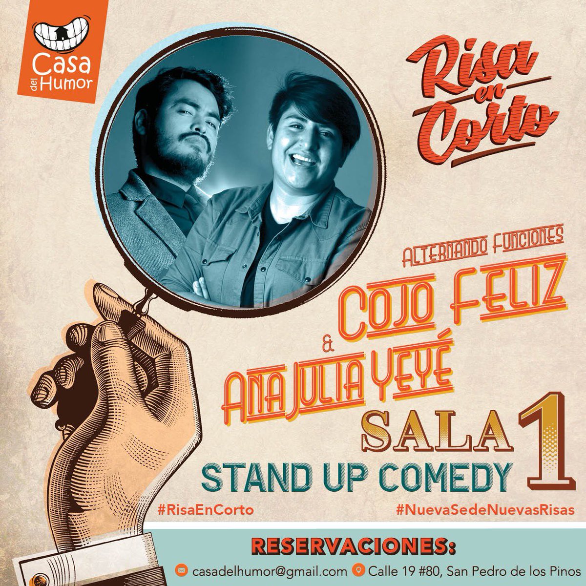 CasaDelHumorMX's tweet photo. Bueno, para que vayan abriendo el apetito...

¡Chequen nada más el tremendo elenco que estará representando al #StandUpComedy en #RisaEnCorto! ¡Imperdible: Salas 1 y 3!

Nos vemos el viernes 17!!!

Informes y reservaciones:
casadelhumor@gmail.com o por INBOX https://t.co/axS37NyAMX