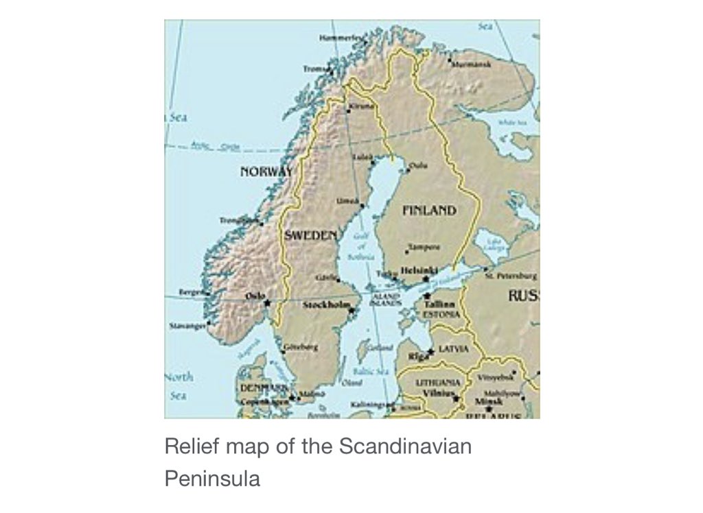 скандинавский полуостров температура января