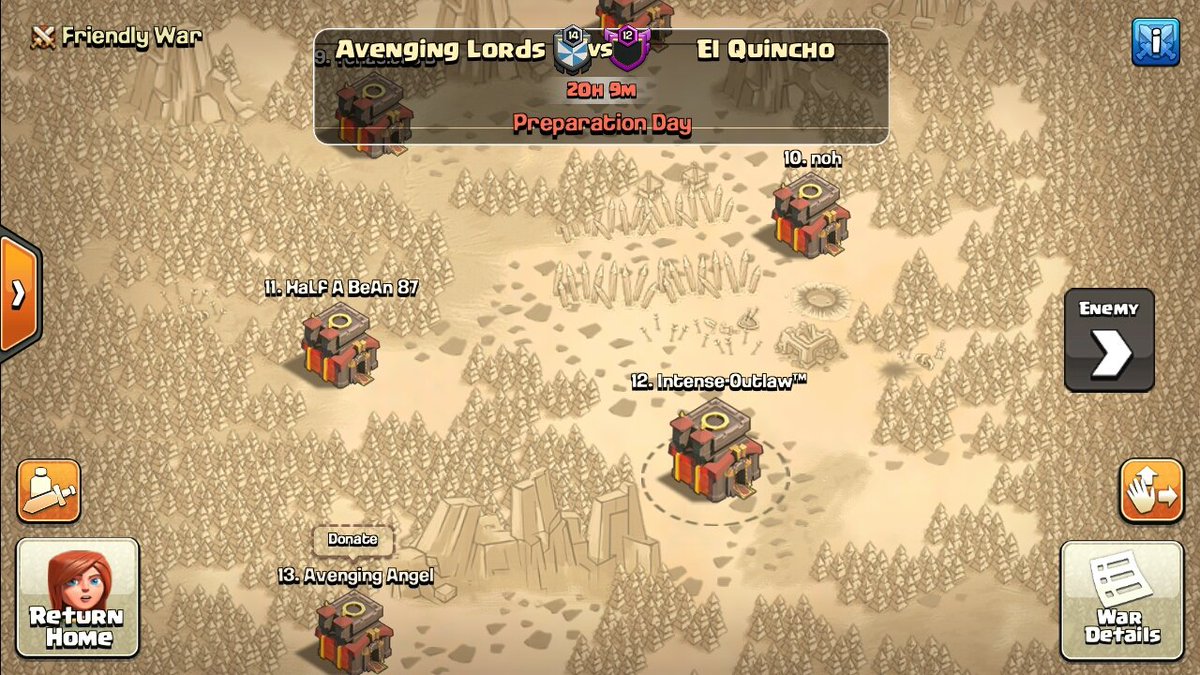 We are in CWL Season 5 Hi Lite. 1st placement match for Avenging Lords. Gl <a href="/ElQuinchoCoc/">El Quincho Coc</a>