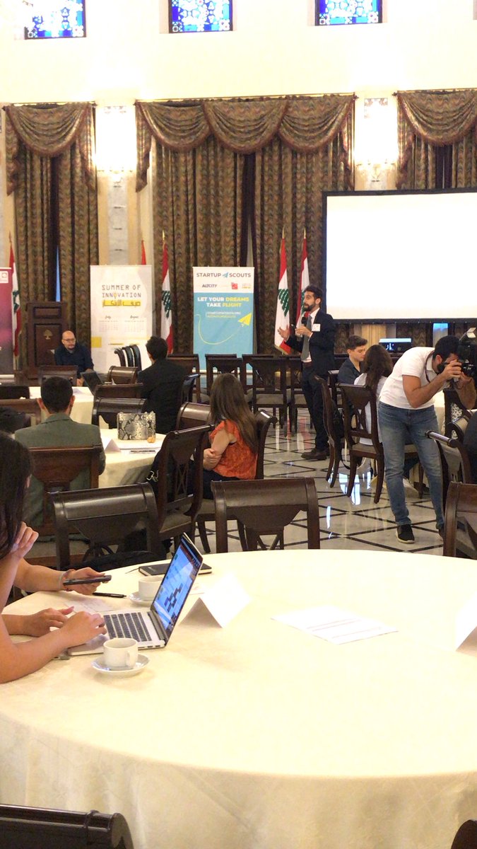 SOILebanon's tweet photo. Startup scouts semifinal competition! @altcityme #startupscouts #SOI18 #summerofinnovation18 #youthleaders #socialinnvators #Tech #entrepreneurs #entrepreneurship #technology #creativity #socialimpact #empowerment #startups #ecosystem #Lebanon https://t.co/yPZekjowgF