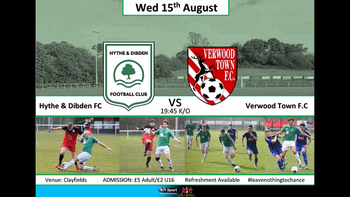 Our next fixture 

🆚 <a href="/verwoodtownfc/">Verwood Town FC</a> 
📆 Wednesday 14 August
⏰ 19:45
🎖#Sydenhams Football League Division 1
📈  7🆚 2
🏟Clayfields
🚗 SO45 5TN

#clayfortress 
#leavenothingtochance
#UTH