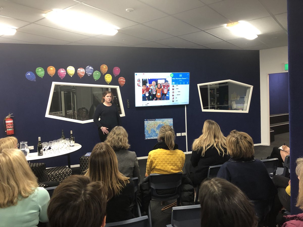 Nikki_From_NZ's tweet photo. Watching @MissSMorrison1 from @newmarketschool doing an amazing job presenting about #seesaw at the ECE/NE CoL meeting. @vanschaijik puffing up proudly #npsfab #seesawambassador @seesaw https://t.co/wnq3c12ExH